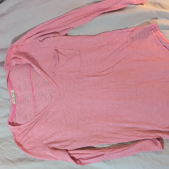 Free people Betty long sleeve shirt in candy pink - Picture 3 of 3